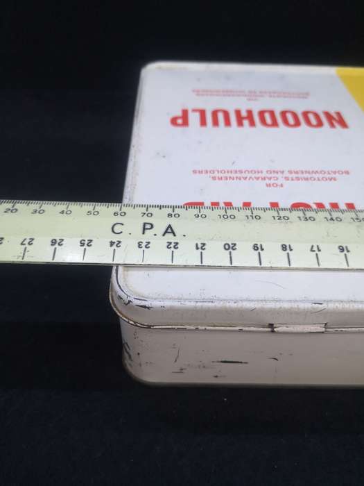 Vintage South Africa AA Automobile Association First Aid kit in tin with contents - contents expired