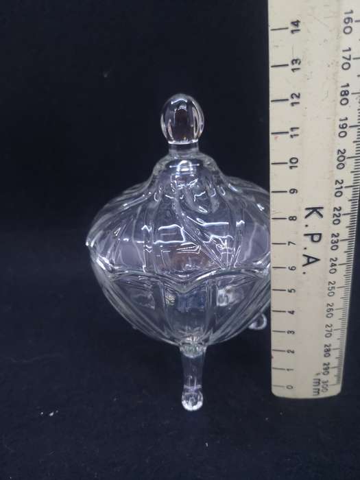 Vintage Art Deco look glass trinket