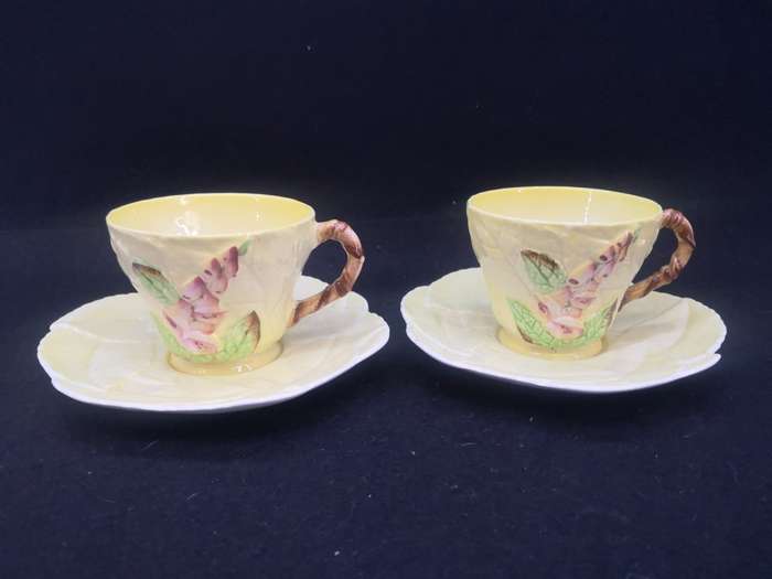 Vintage Carlton Ware cup and saucer set of two