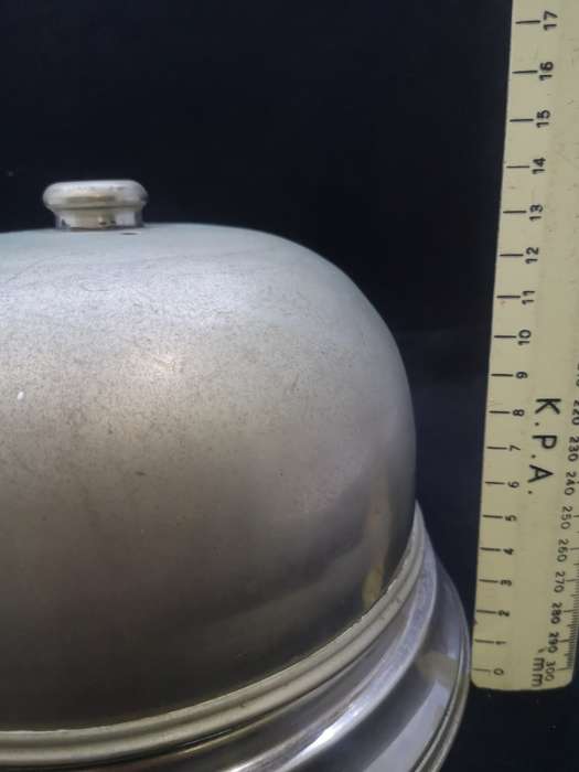 Dome with bottom plate for serving food