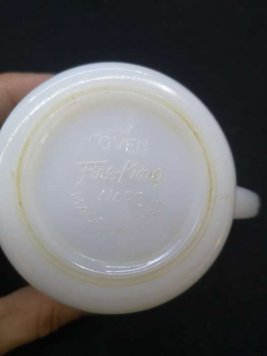 Fire King Milk glass milk jug and sugar bowl