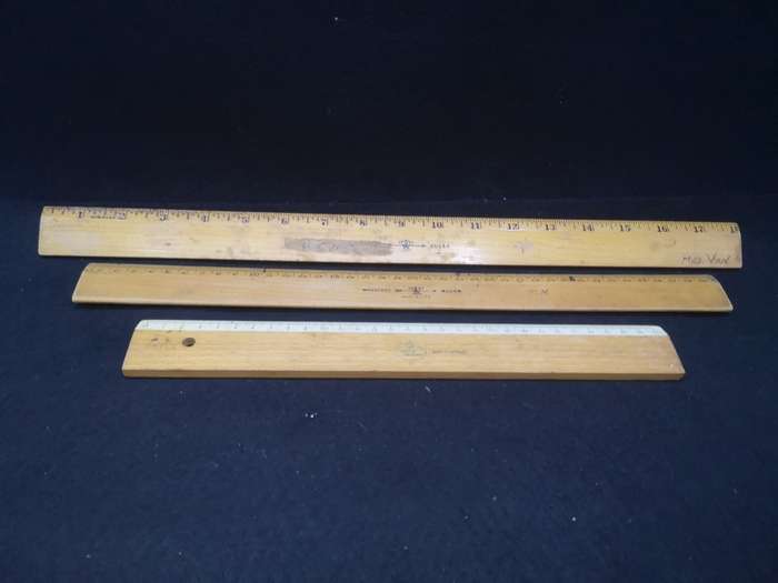 Wooden ruler collection