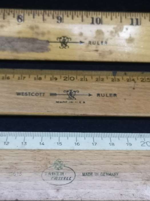 Wooden ruler collection