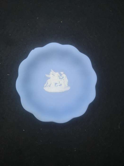 Blue Wedgwood plate