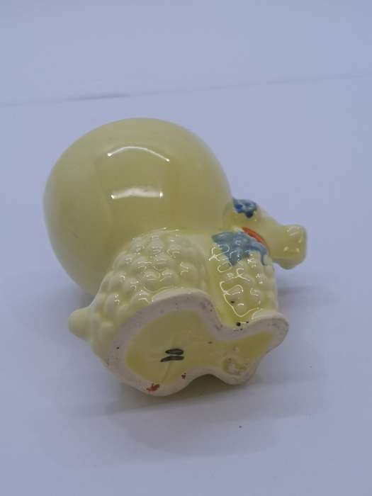 Yellow poodle egg cup