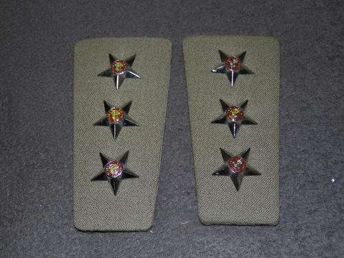 SADF CAPT STEPOUT COLLAR RANK SET