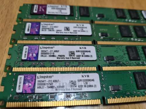2 x 4GB Kingston DDR3 1333 Paired RAM
