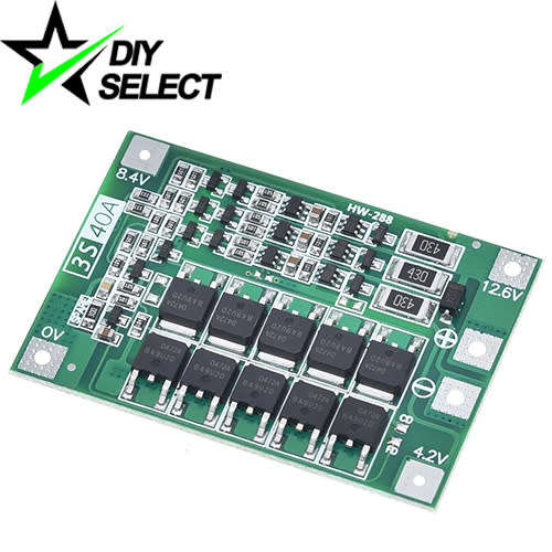 Battery 18650 Li-ion Protection and Balance Board for Drill 3s 12.6V 40A **LOCAL STOCK**