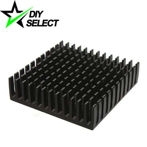 Heatsink Aluminium 40 x 40 x 11mm Black with Thermal Tape **LOCAL STOCK**