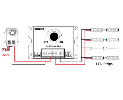 Dimmer 12V-24V 30A for Led Strip / Voltage Regulator Control **LOCAL STOCK**