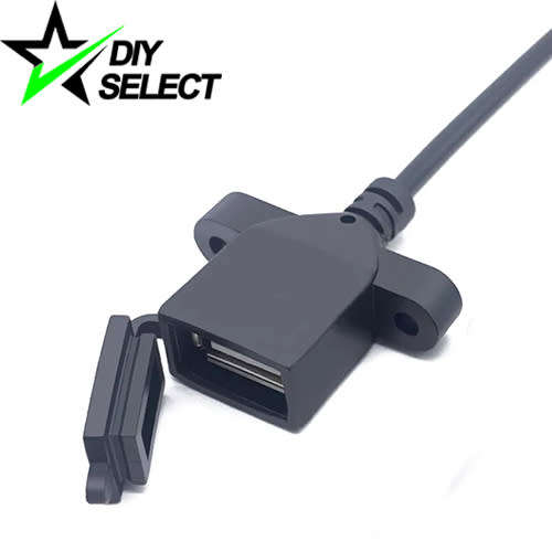 Connector USB 2.0 Female 2 Hole Panel Mount + Cap **LOCAL STOCK**