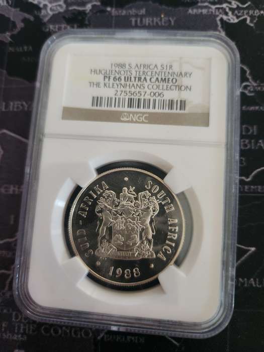 1988 Silver Proof 66 R1 - Les Huguenots !!!!rare!!!!