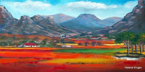 Original Helena Kruger(1957- )  - 350x700x22mm