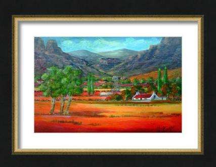 Original Acrylic by HELENA KRUGER - 380x580mm - Textured  landscape