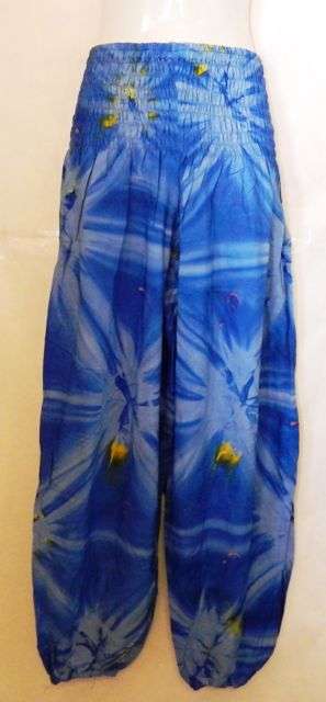 Ladies summer tie dye pants size fits up to 42 - 44 - FREE POSTAGE IN S.A.