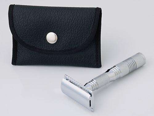 Pearl Double Edge Safety Razor - Closed Comb Travel Razor Set