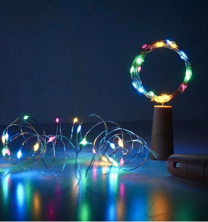 Fairy string lights make an art peice for your xmas table
