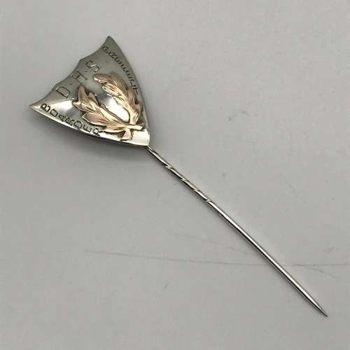 Solid Silver & Gold D.H.S Prefect Badges