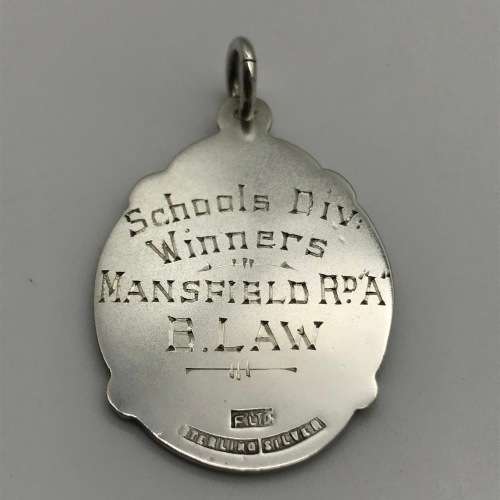 Vintage Solid Silver Pietermaritzburg `M.D.F.A.` Soccer Medal (B. Law)