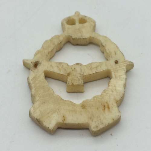 WW2  `POW/Trench Art` Bone `SAAF` Brooch