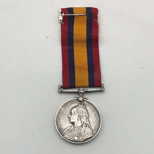 Boer War - Rare Q.S.A. Medal `KLIPSDAM D.M.T.`(only 6 to this unit)`TPR. W. HARRIS`
