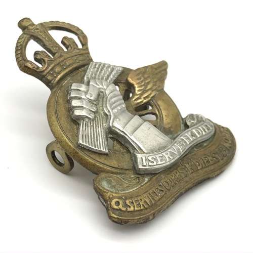 South Africa - Scarce `Q` Service Corps Cap Badge (Officers)