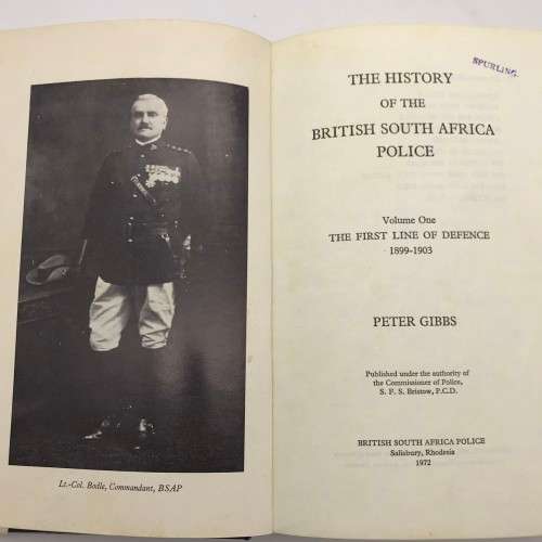 `THE HISTORY OF THE BSAP - VOL. 1` (The First Line of Defence 1889-1903)
