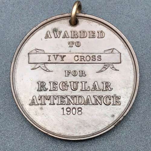 Antique `Southend-On-Sea School Attendance Medal (1908)