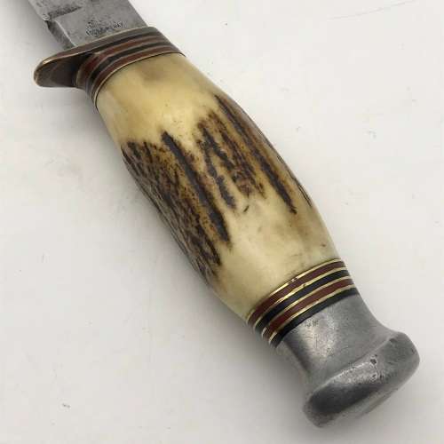 Vintage `William Rodgers` Stag Horn Bowie Knife (I Cut My Way)