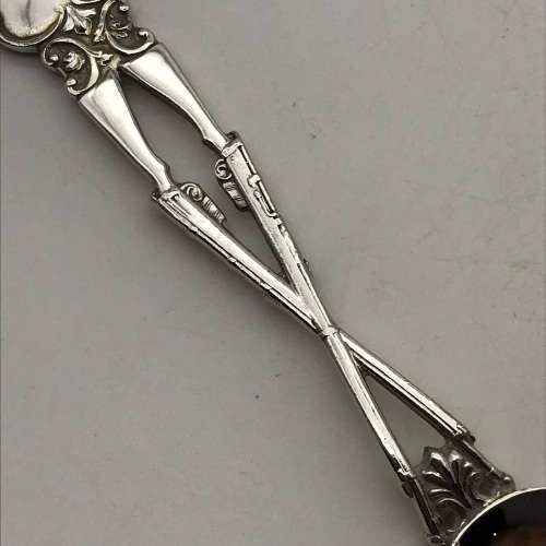 Solid Silver `Rifle Association` Shooting Spoon (E.D.R.A.)