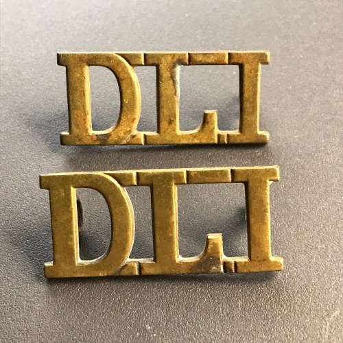 South Africa - Pair `Durban Light Infantry` (D.L.I) Shoulder Titles