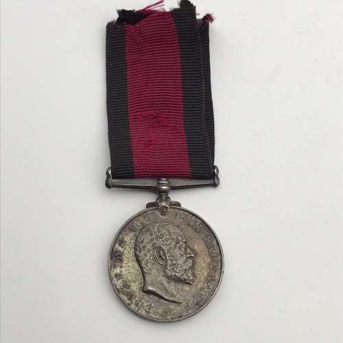 Natal 1906 Rebellion Medal `F. Mackrory` (Durban Light Infantry)