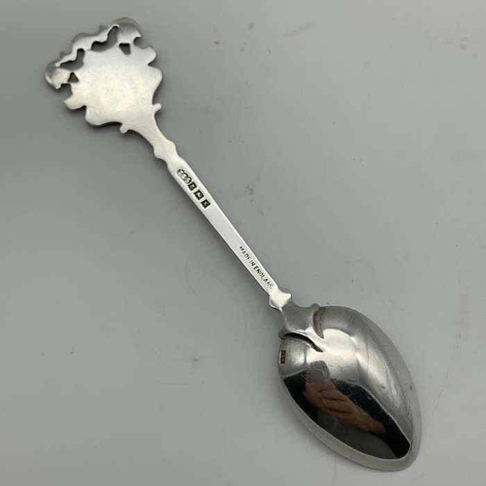 Early Solid Silver & Enamel `London` Souvenir Spoon