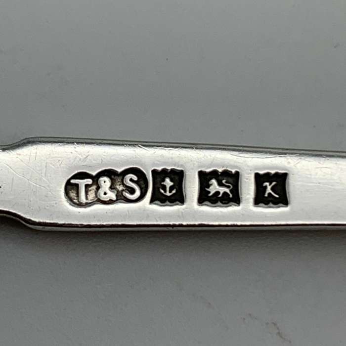 Early Solid Silver & Enamel `London` Souvenir Spoon
