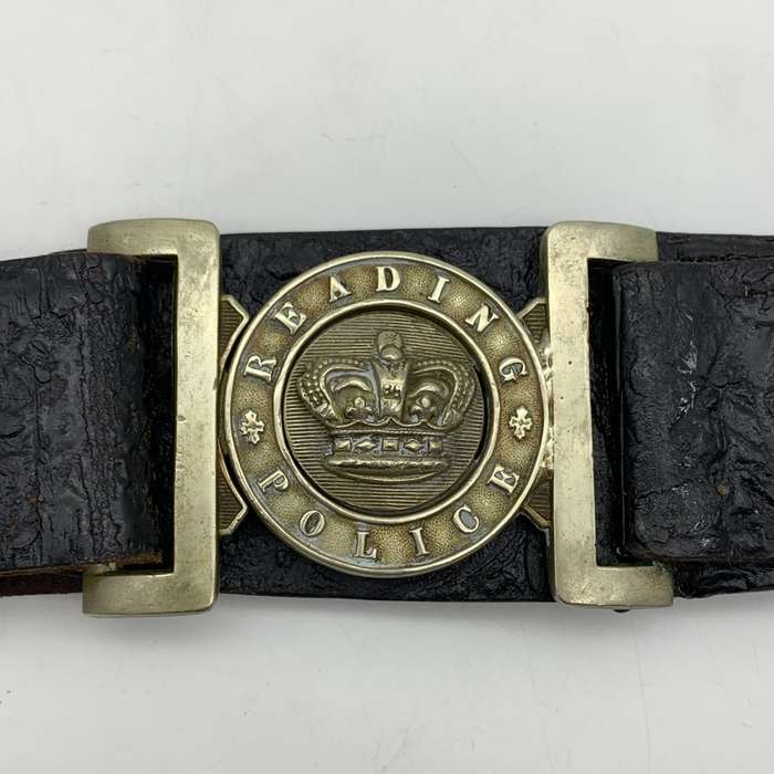 Very Rare Victorian `READING POLICE` Belt with Buckle
