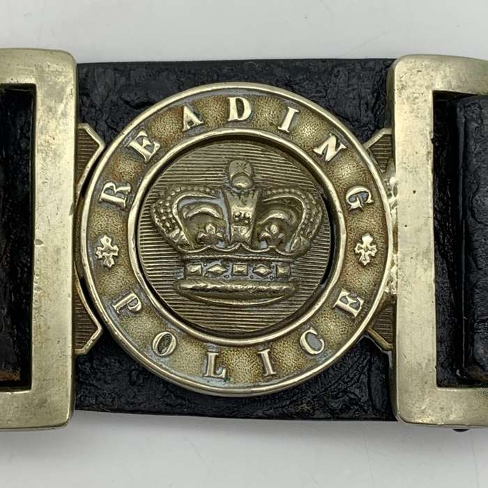 Very Rare Victorian `READING POLICE` Belt with Buckle