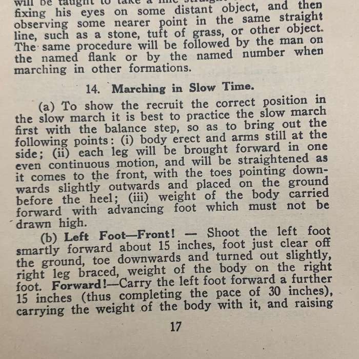 WW2 - S.A. `Police Reserve - Infantry Drill` Handbook