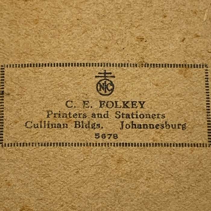 WW2 - S.A. `Police Reserve - Infantry Drill` Handbook
