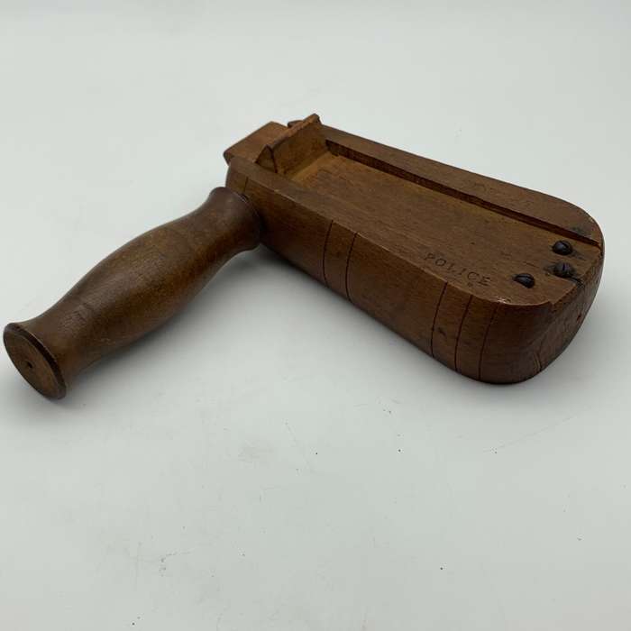 Antique Irish Police 1840/50s` Wooden Rattle (Stephen Green)