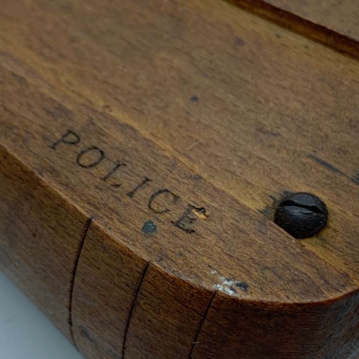 Antique Irish Police 1840/50s` Wooden Rattle (Stephen Green)