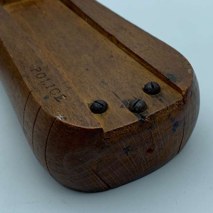 Antique Irish Police 1840/50s` Wooden Rattle (Stephen Green)