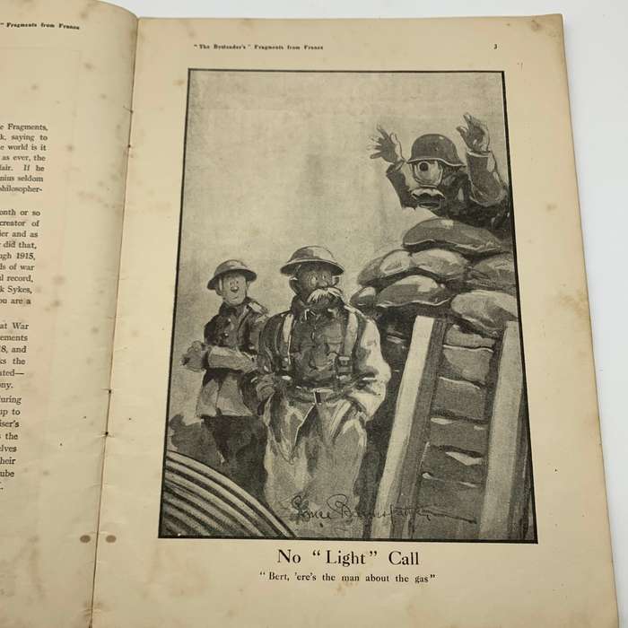 WW1 `Fragments from France` Cartoons by `Capt. Bruce Bairnsfather` (No. 7)