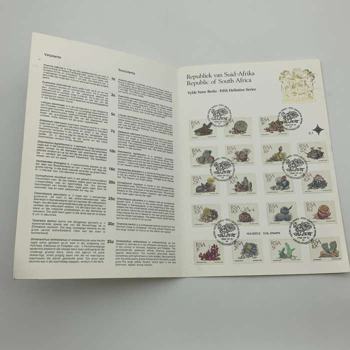 SA  Fifth Definitive Series `Succulents` (1-9-1988)