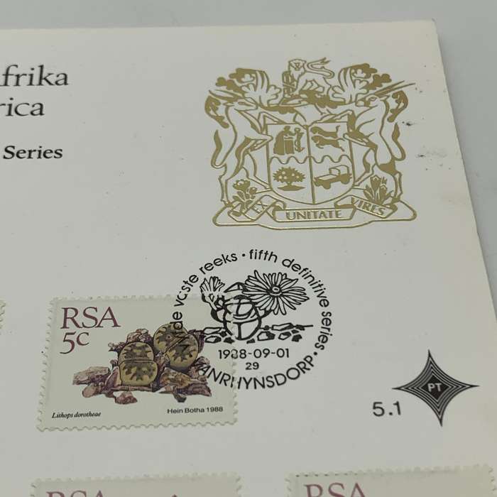 SA  Fifth Definitive Series `Succulents` (1-9-1988)