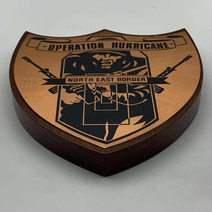 Rhodesia - Copper `Operation Hurricane` Plaque
