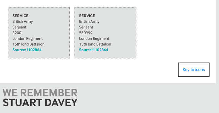 WW1 Medal Pair to `SJT. S. DAVEY` (15 - London Regiment)