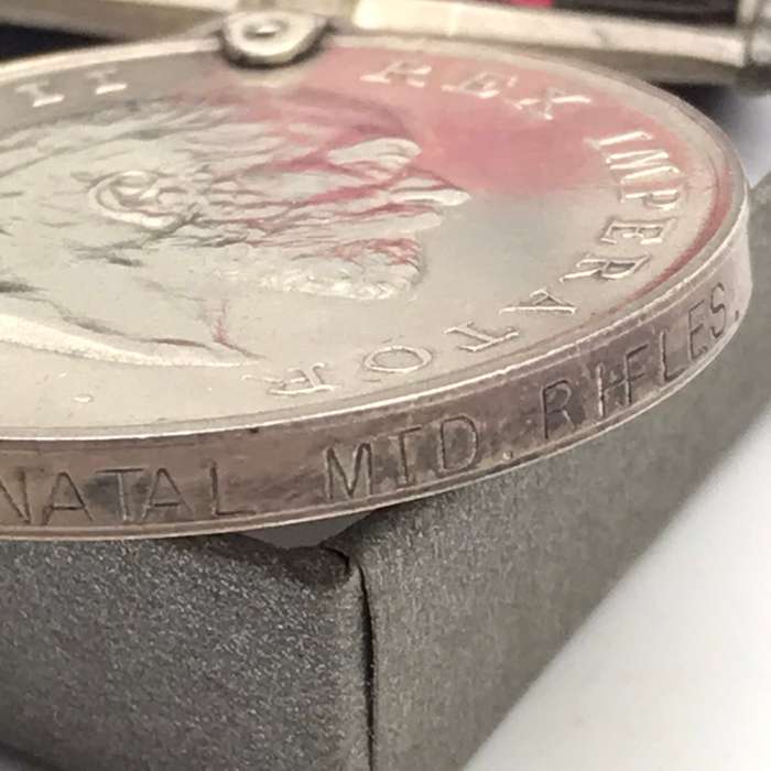 Natal 1906 Rebellion Medal `G. Mowat` (Natal Mounted Rifles)