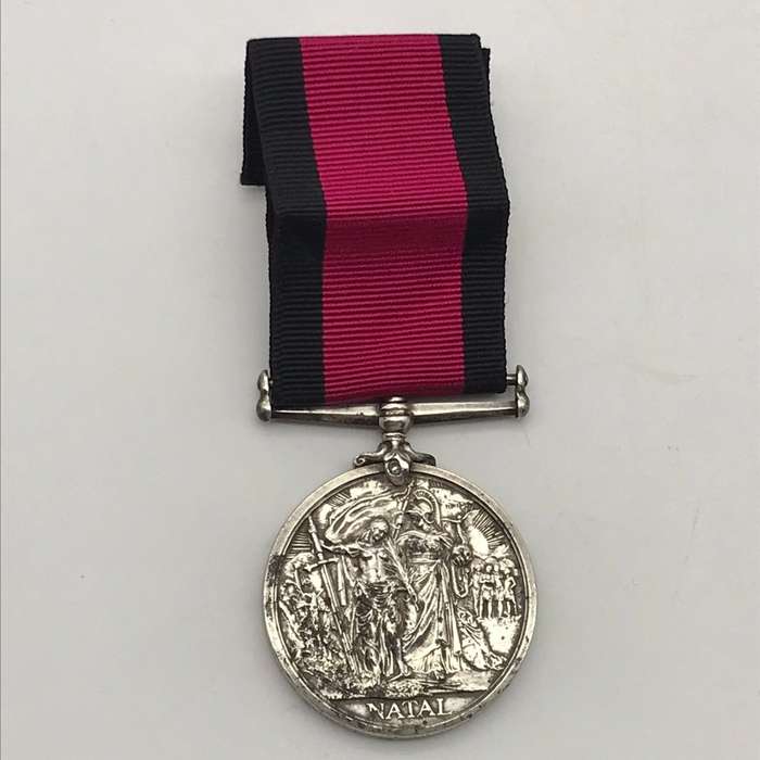 Natal 1906 Rebellion Medal `PTE W.E. BOURK` (Durban Light Infantry)