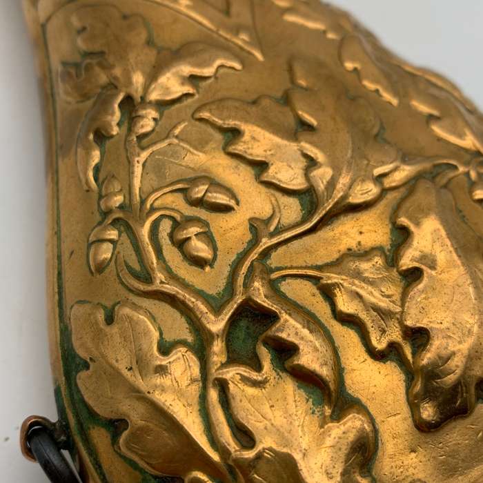 Antique Copper & Brass `Hawksley` Powder Flask