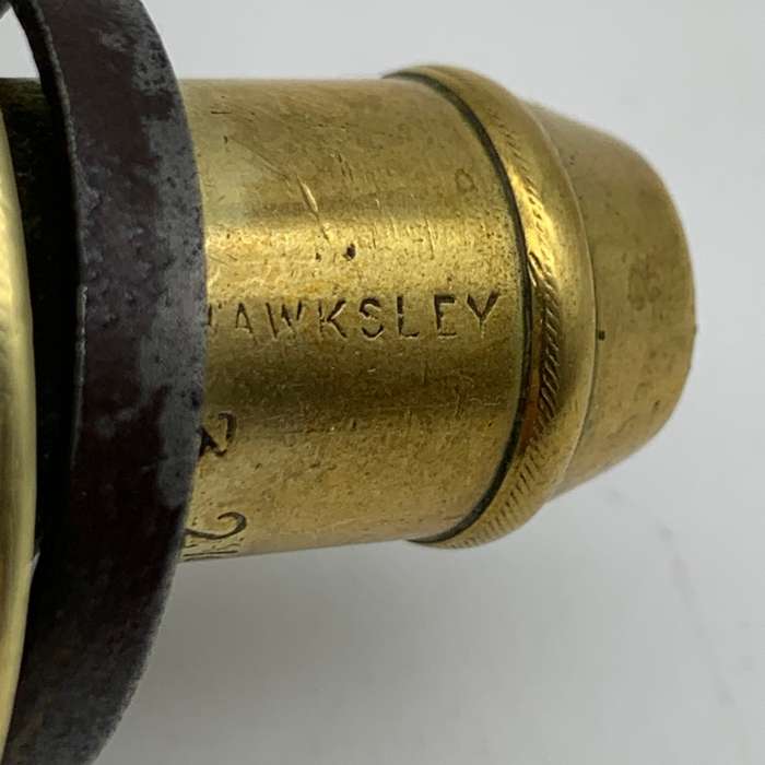 Antique Copper & Brass `Hawksley` Powder Flask